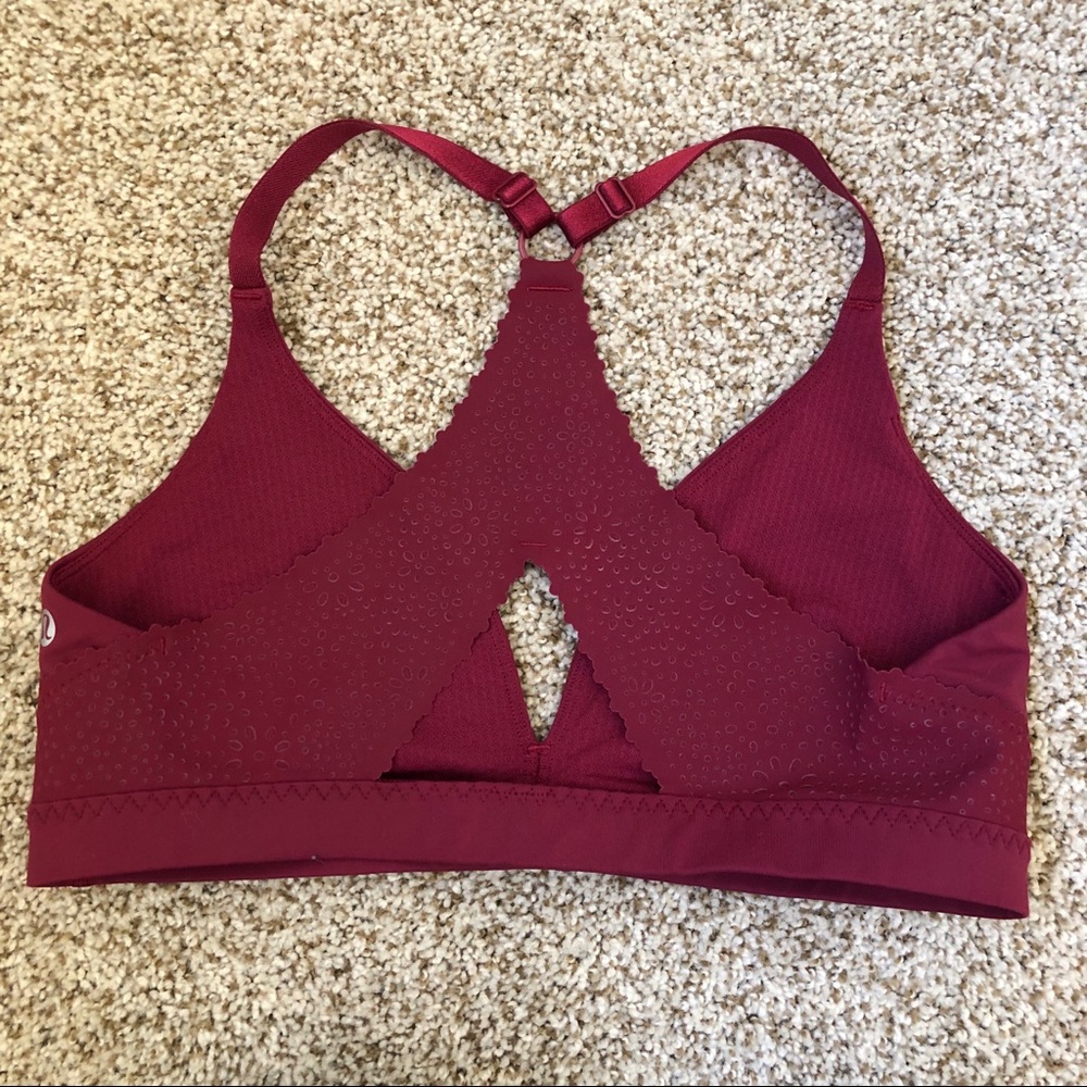 Lululemon Burgundy Sports Bra